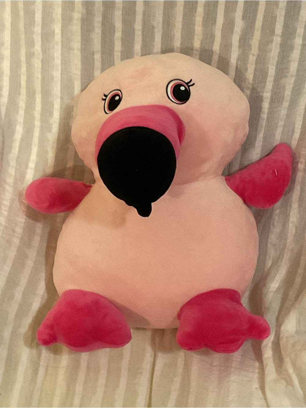Plush Pink Flamingo TOY by GREENBRIER 14” WASHABLE - Soft Pink & Hot Pink